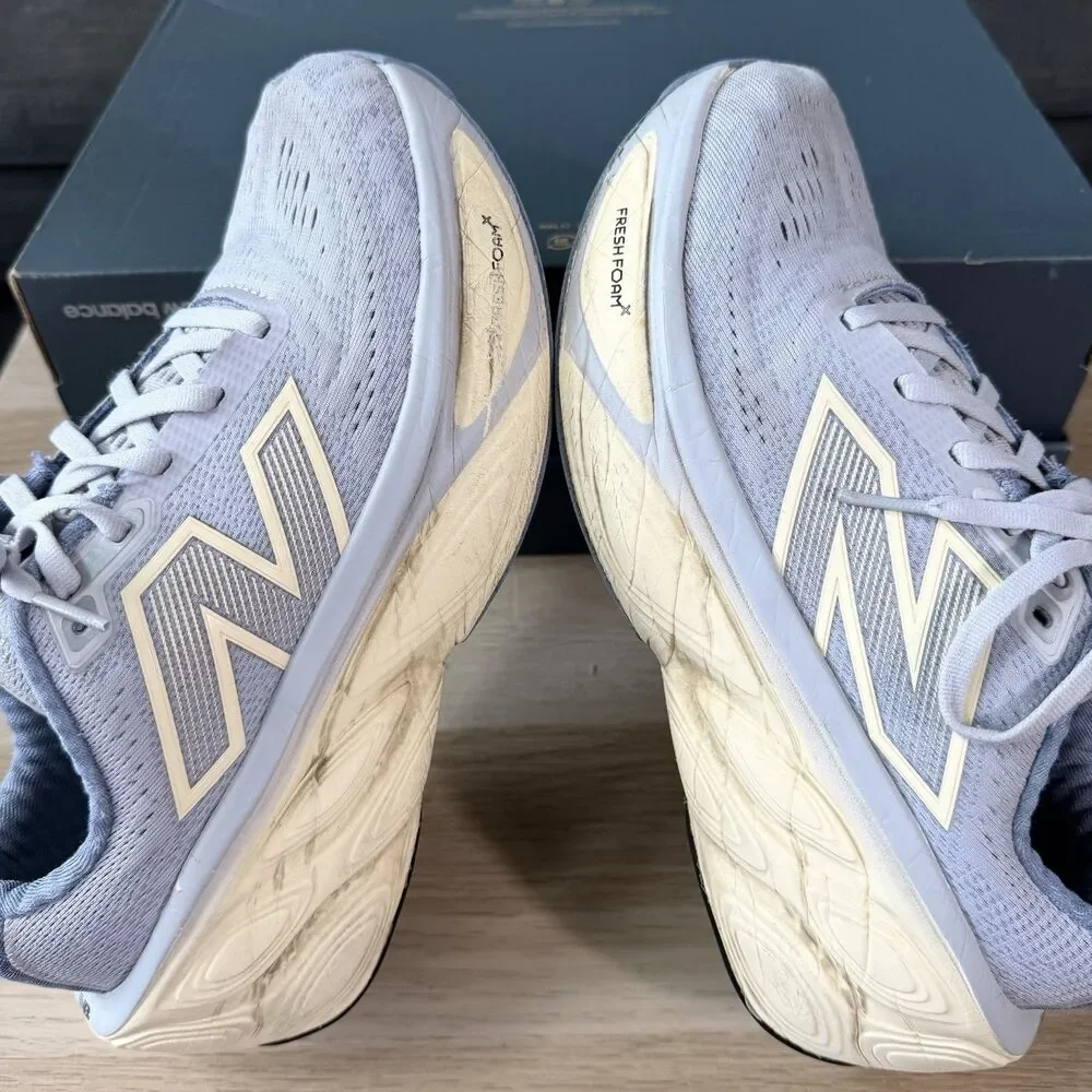 New Balance Fresh Foam X More V5 Running Sneakers Grey Blue Women's Size 8